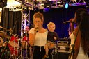 Zap Mama beim Soundcheck mit Anhang 